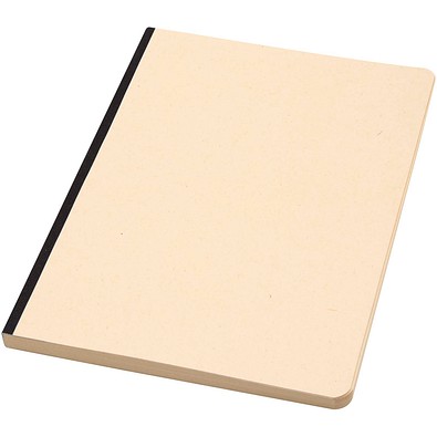 Liliana A5 Zuckerrohr und RPET Softcover Notizbuch, schwarz
