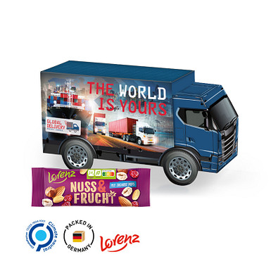 3D-Präsent LKW, Lorenz Nuss & Frucht, inkl. Druck