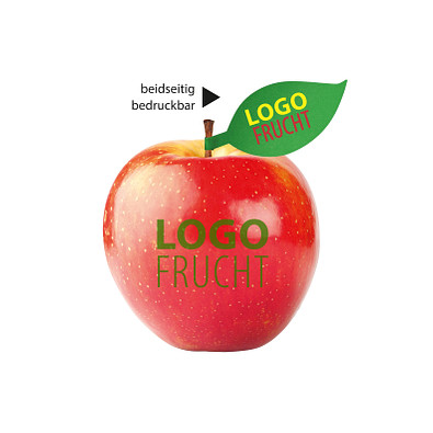 LogoFrucht Apfel rot - Kiwi + Apfelblatt