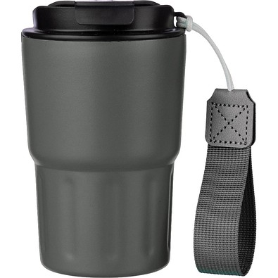 Louisa Doppelwandiger Becher aus Edelstahl, Louisa, grau