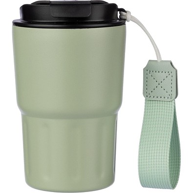Louisa Doppelwandiger Becher aus Edelstahl, Louisa, hellgrün