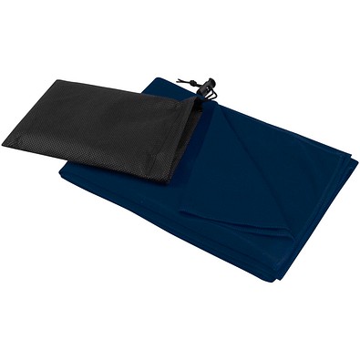 Lucas RPET Sporthandtuch 50 × 100 cm, navy