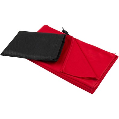 Lucas RPET Sporthandtuch 70 × 140 cm, rot