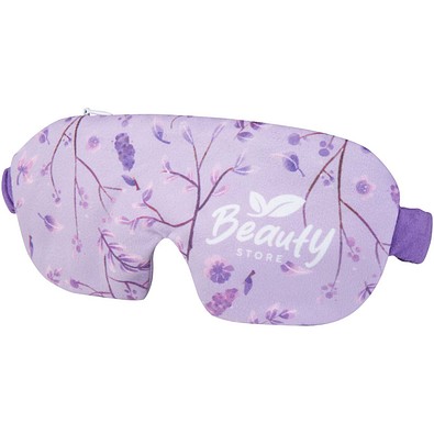 Luna Sublimation Augenmaske mit Lavendelfüllung, weiss