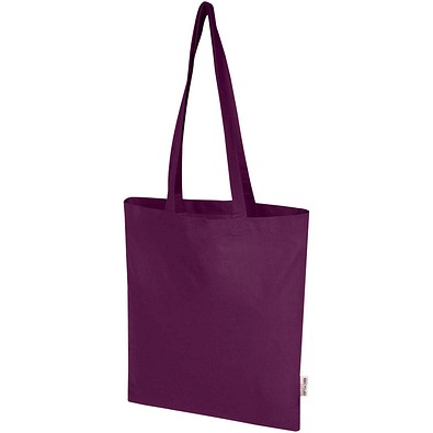 Madras Blend 140 g/m² Tragetasche aus GRS-recycelter Baumwolle 7L, lila