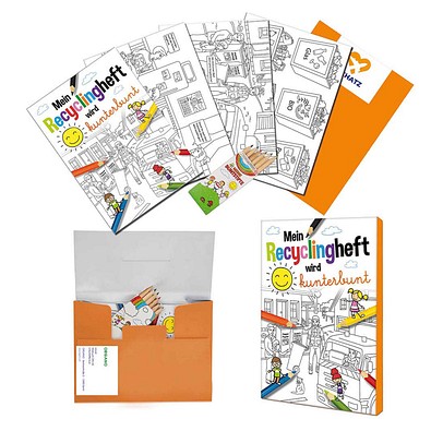 Malset A6, Standard, Recycling, 1-seit. Druck