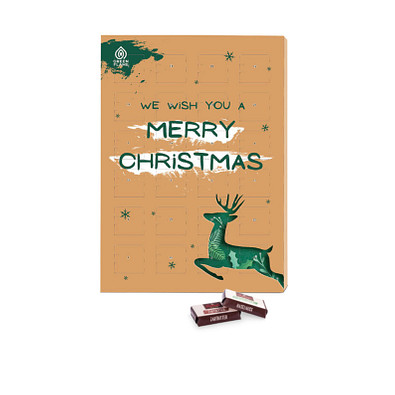 Marken Wand Adventskalender Sarotti, inkl. Druck, individuell