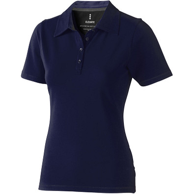 ELEVATE Damen Stretch Poloshirt Markham, dunkelblau, XS