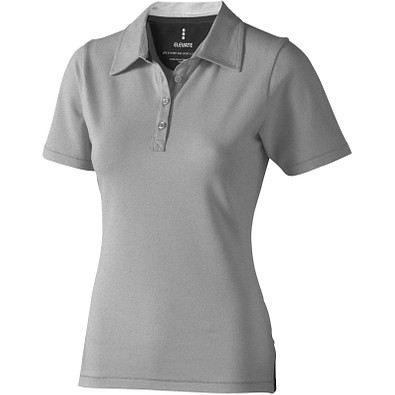 ELEVATE Damen Stretch Poloshirt Markham, grau meliert, S