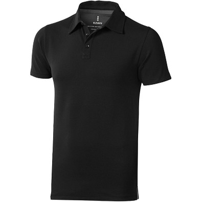 ELEVATE Herren Stretch Poloshirt Markham, schwarz, L