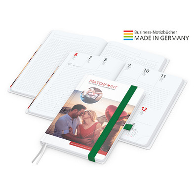 Geiger-Notes Match-Hybrid A5 Bestseller, gloss, inkl. Digitaldruck, Band grün