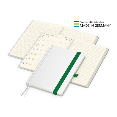 Geiger-Notes Match-Hybrid Creme Bestseller Notizbuch, Cover-Star matt, inkl. Druck, grün