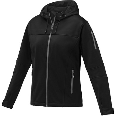 Match Softshelljacke für Damen, schwarz, XS