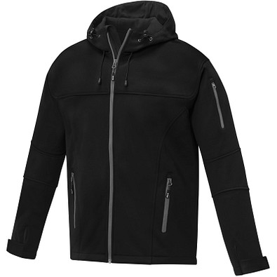 Match Softshelljacke für Herren, schwarz, S