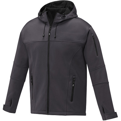 Match Softshelljacke für Herren, storm grey, S
