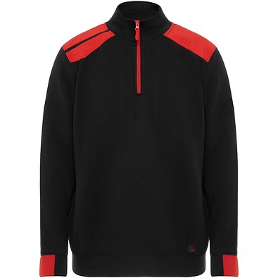 Maverick Pullover für Herren mit halbem Reißverschluss, 280 g/m2, schwarz, 3XL