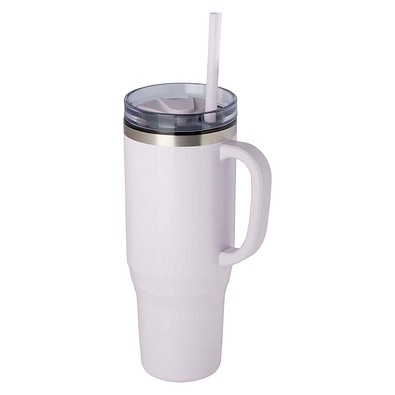 Melbourne 1200 ml RCS-zertifizierter Isolierbecher mit Strohhalm, lila