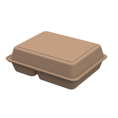 Menübox ToGo large, beständiges braun