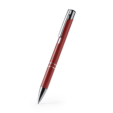 Recycled Metall-Kugelschreiber Alu-Eco, rot-metallic
