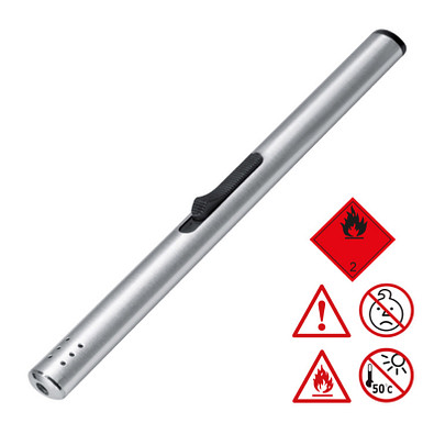 Metall-Stabfeuerzeug Brisbane,grau Metall-Stabfeuerzeug Brisbane,grau