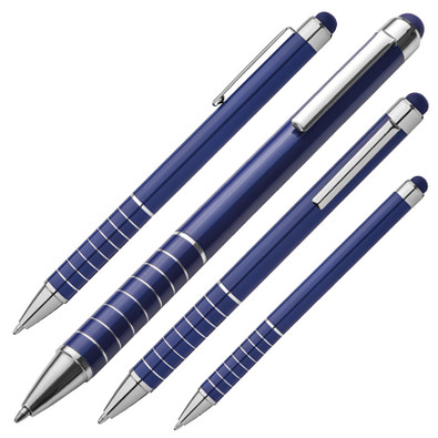 Metall-Touch-Kugelschreiber Elegance, blaue Mine, blau Metall-Touch-Kugelschreiber Elegance, blaue Mine, blau