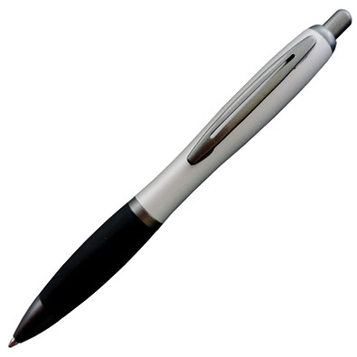 PENKO® Metall-Kugelschreiber Helgoland Soft Gun, blaue Mine, silber