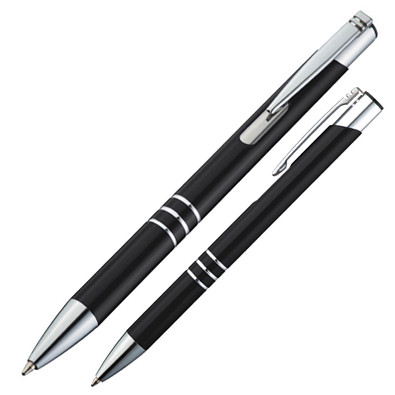 LANCE® Metall-Kugelschreiber Minsk lackiert, schwarz