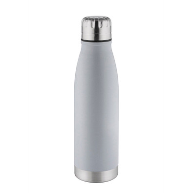 METMAXX® Edelstahl-Trinkflasche 500 ml, Antibak, grau