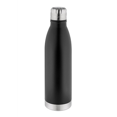 METMAXX® Edelstahl-Trinkflasche 750 ml, Antibak, schwarz