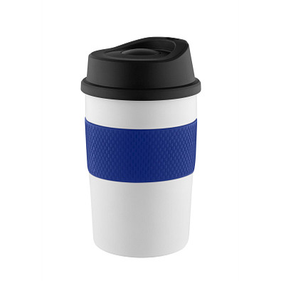METMAXX® Thermobecher CremaCoffeeHouse, 300 ml, schwarz/blau