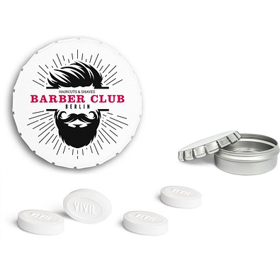 Mini Clic Clac Box, 18 g, Vivil Friendship, weiß, inkl. Druck