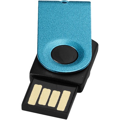 Mini USB-Stick, aquablau, 2GB