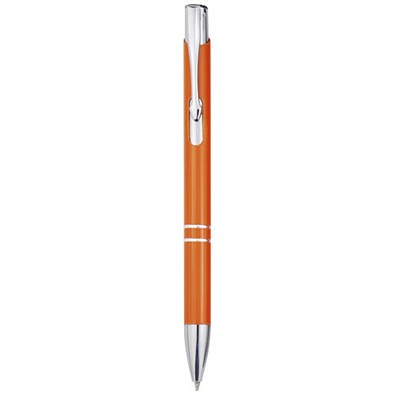 Moneta Druckkugelschreiber aus Aluminium (blaue Mine), orange