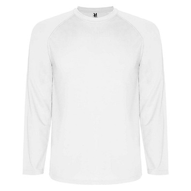 Montecarlo Langarm-Sport-Shirt für Kinder, weiss, 4