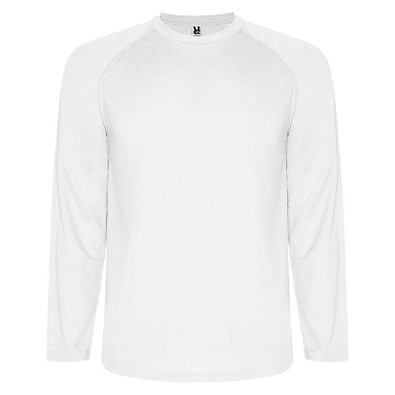 Montecarlo Langarm-Sport-Shirt für Kinder, weiss, 8