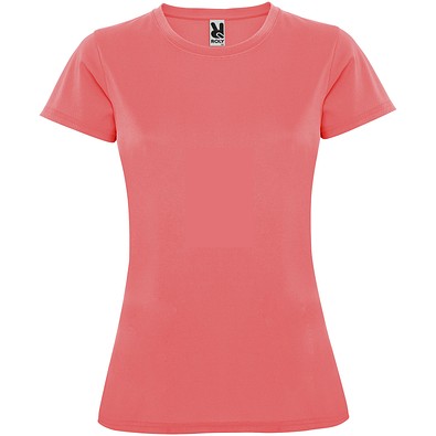 Montecarlo Sport T-Shirt für Damen, Fluor Coral, XL