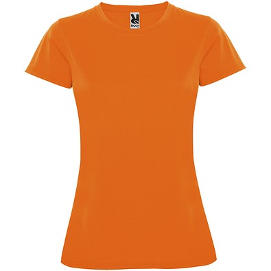 Montecarlo Sport T-Shirt für Damen, Fluor Orange, XL