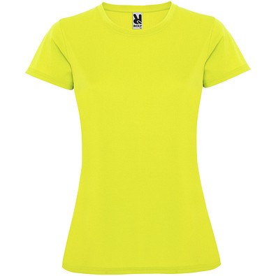 Montecarlo Sport T-Shirt für Damen, Fluor Yellow, XL