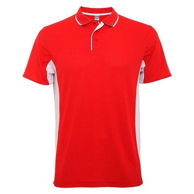 Montmelo Sport Poloshirt Unisex, rot / weiß, 3XL