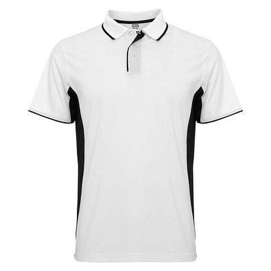 Montmelo Sport Poloshirt Unisex, weiß / schwarz, S