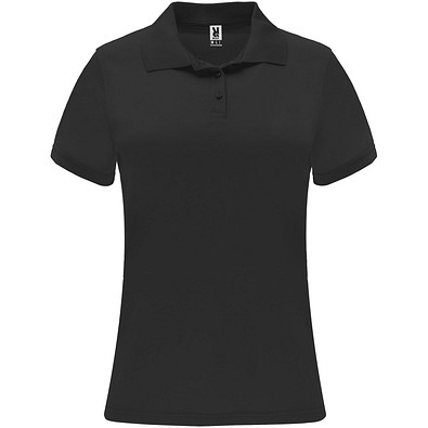 Monzha Sport Poloshirt für Damen, schwarz, S
