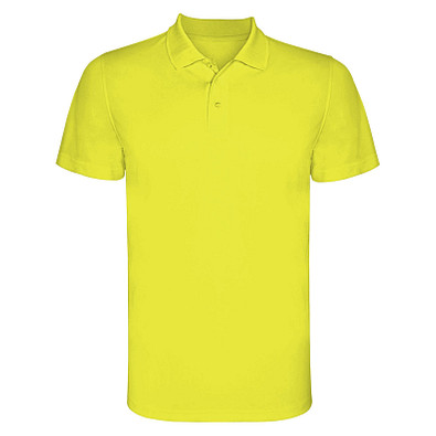 Monzha Sport Poloshirt für Herren, Fluor Yellow, XL
