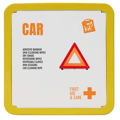 MyKit Erste Hilfe Set für das Auto, gelb