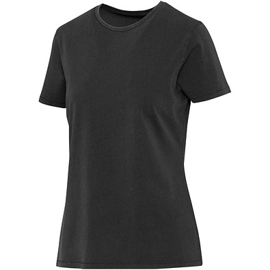 Nanaimo Kurzärmeliges T-Shirt für Damen im Washed Look, 160 g/m2, schwarz, L
