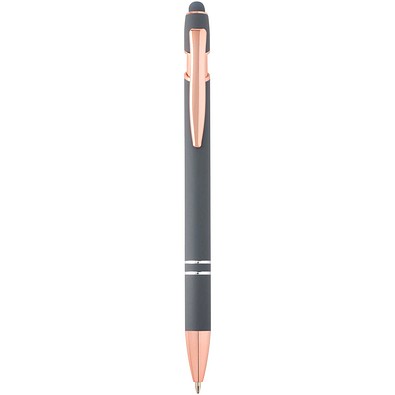Nanna Kugelschreiber mit Roségold Finish (blaue Mine), Twilight Grey