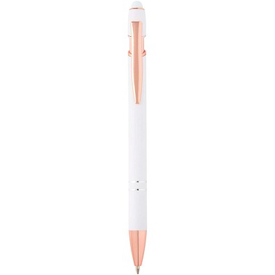 Nanna Kugelschreiber mit Roségold Finish, weiss