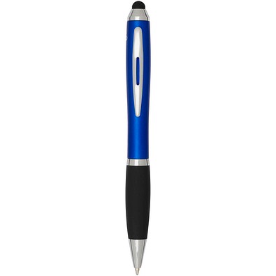 Nash RCS Stylus Kugelschreiber aus recyceltem Kunststoff mit farbigem Schaft und schwarzem Griff (schwarze Tinte), royalblau