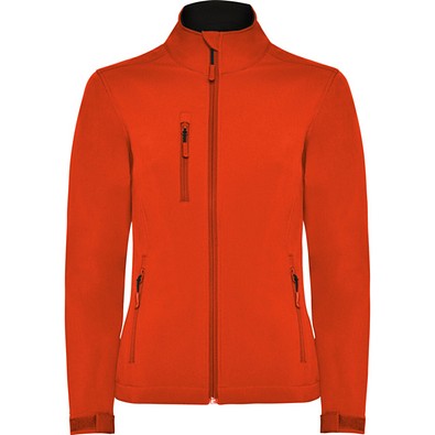 NEBRASKA WOMAN Softshell-Jacke, XL, FIRE ORANGE