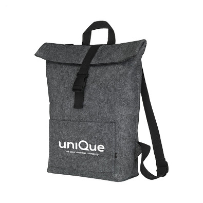 RPET Filz Rucksack Nolan, Dunkelgrau