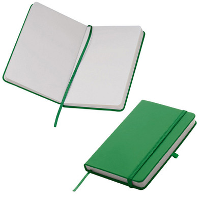 Notizbuch Happy, DIN A6, blanko, grün